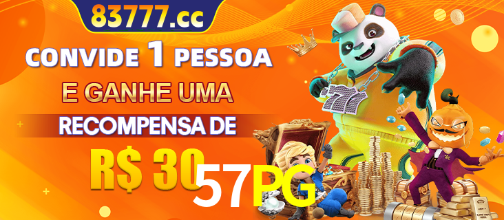 Banner institucional da 57PG sobre parceria de marcas e criação de uma marca de excelência, apresentando os mascotes de jogos populares como o Fortune Tiger.