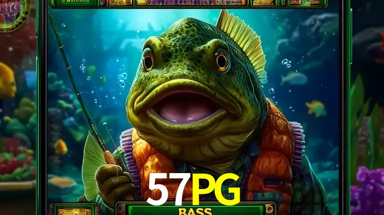 Personagem de peixe pescador do popular jogo de slot com tema de pescaria, uma das emocionantes opções de caça-níqueis para jogar e ganhar no cassino 57PG.